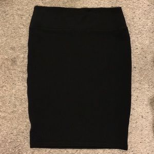 L LuLaRoe Cassie Skirt BLACK